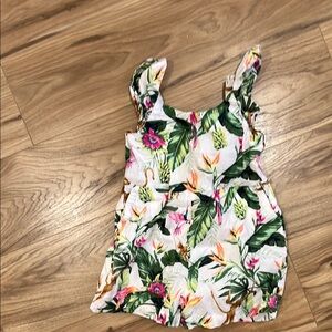 Janie and Jack Tropical Jungle Ruffle Sleeve Romper